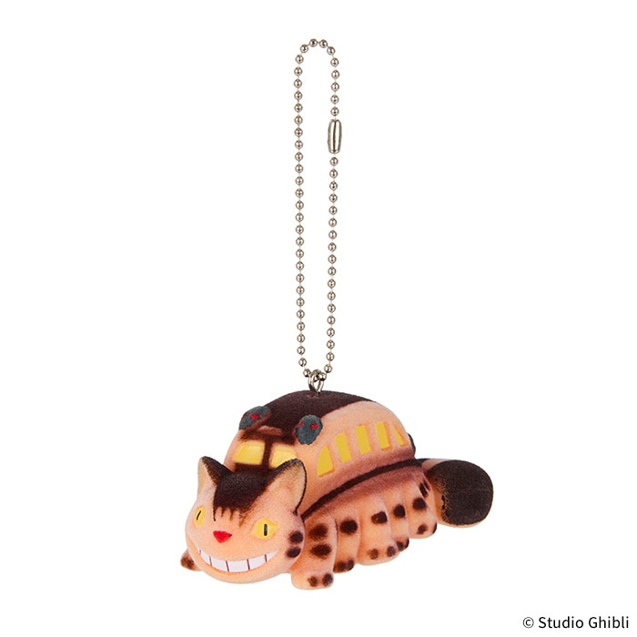となりのトトロ フロッキングキーチェーン ネコバス|【ぬいぐるみの
