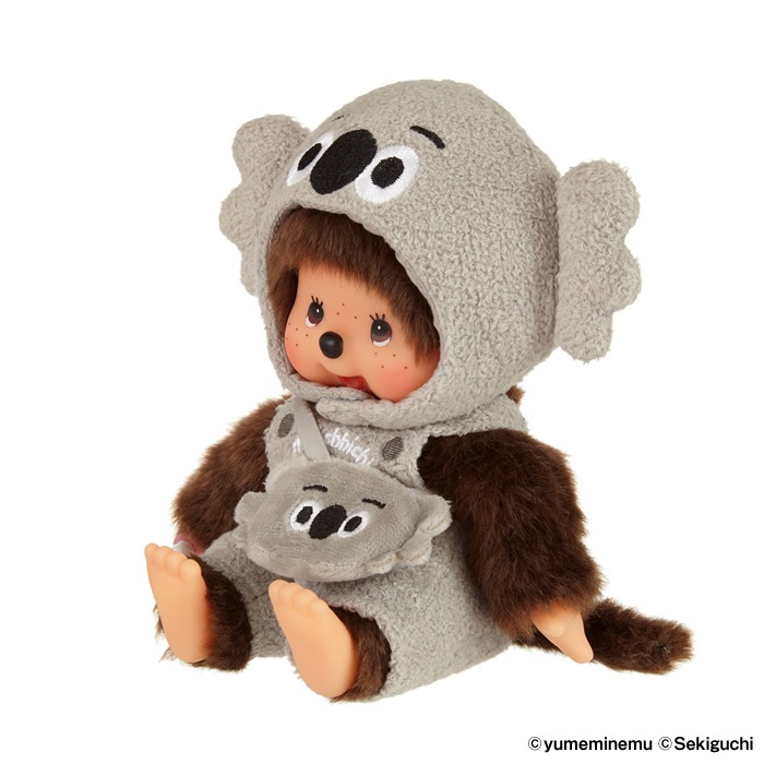 コアラさん×モンチッチ S オーバーオール|【ぬいぐるみのセキグチ