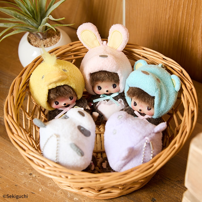 あにまるベビチッチ SS顔でかキーチェーン ねこ|【ぬいぐるみの