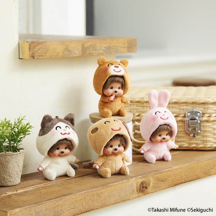 いらすとや×モンチッチ 顔でかSSキーチェーン うさぎ|【ぬいぐるみの