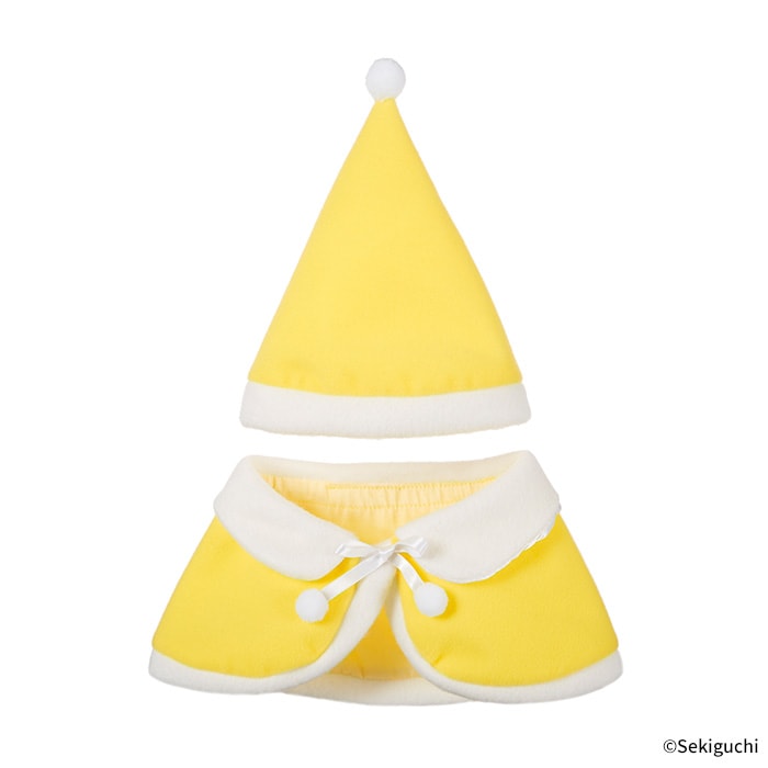 当店オリジナル】 ぬいぐるみ用 ケープ帽子 黄 Mサイズ|【ぬいぐるみの