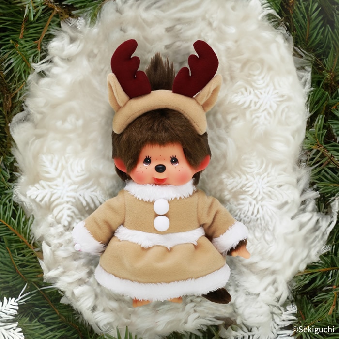 当店オリジナル】 トナカイサンタ モンチッチ Sサイズ 女の子