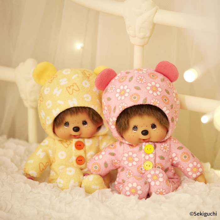 プリントロンパース S モンチッチくん イエロー|【ぬいぐるみの