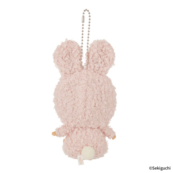 もこもこバニー モンチッチ 顔でかSSキーチェーン|【ぬいぐるみの