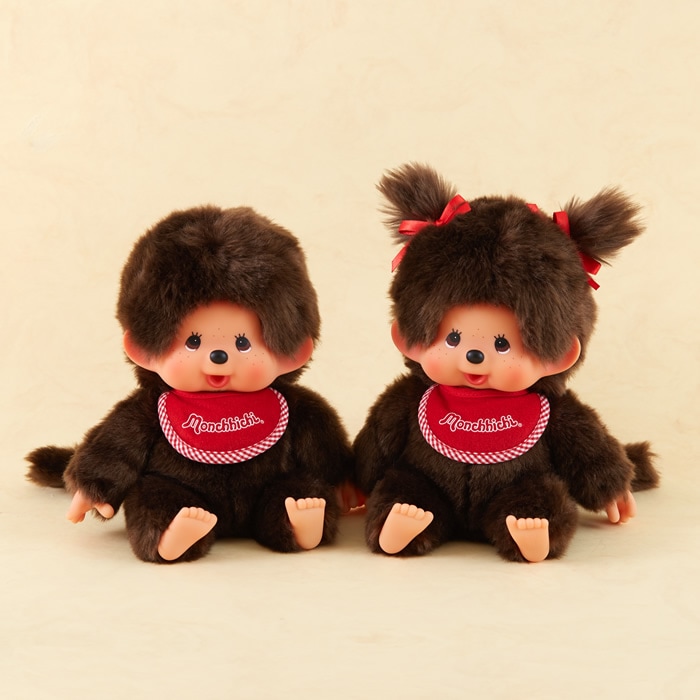 モンチッチ プレミアムスタンダード M ブラウン 女の子 座り