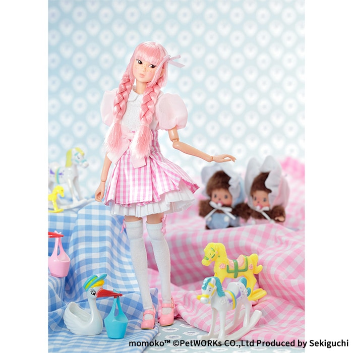 ≪モモコドール≫ momoko DOLL ベビチッチアイドル Pink|【ぬいぐるみ