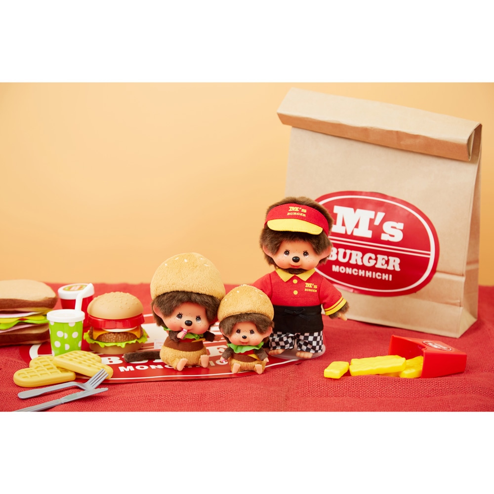 M's BURGER モンチッチ 顔でかSSキーチェーン 男の子|【ぬいぐるみの