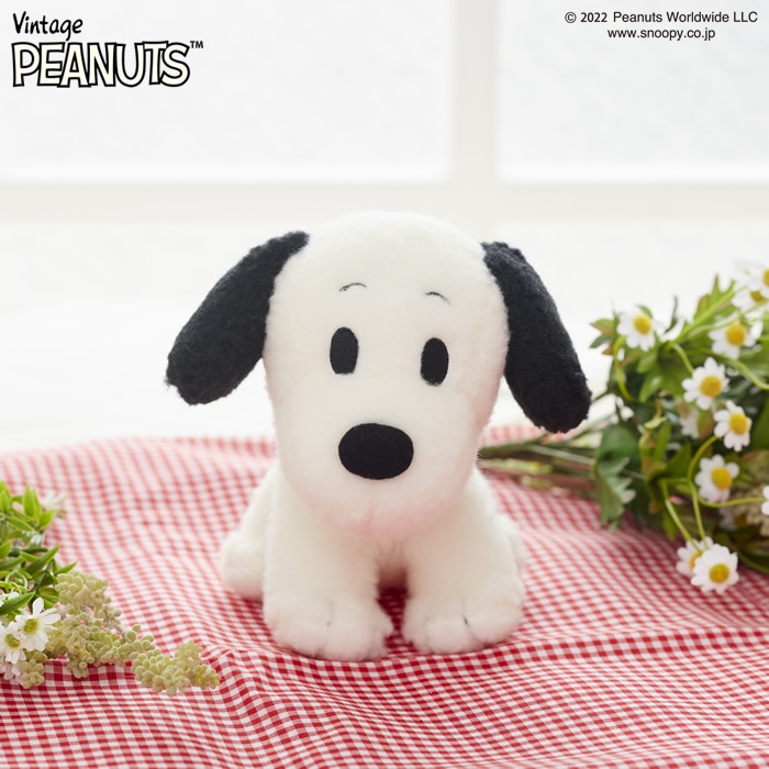 しあわせスヌーピー ヴィンテージ S|【ぬいぐるみのセキグチ】メーカー