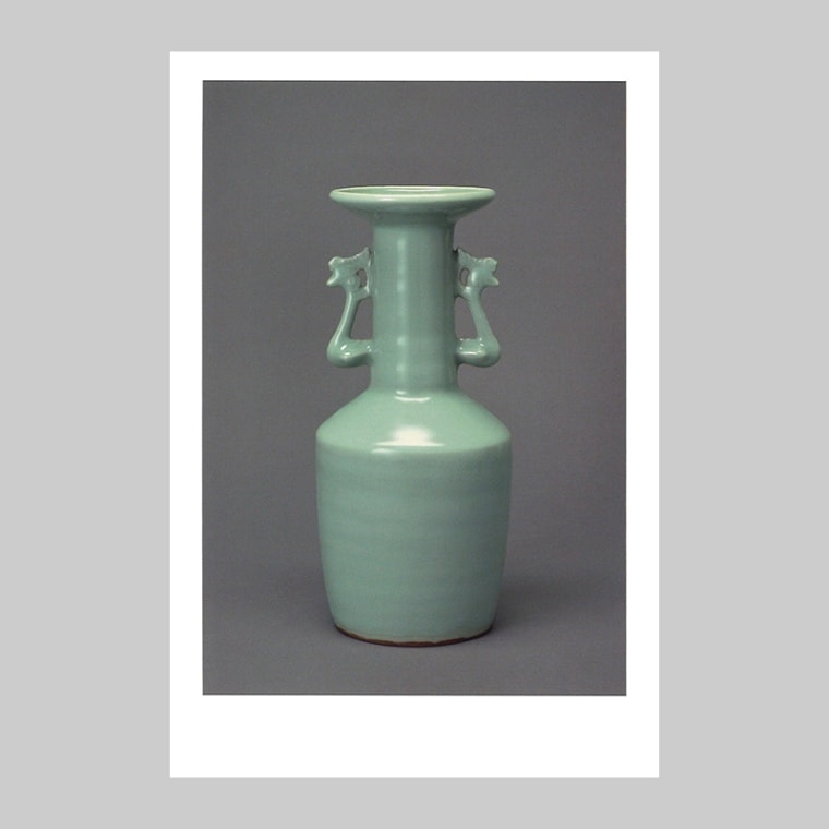 中国青磁花文盃時代箱付MR8208