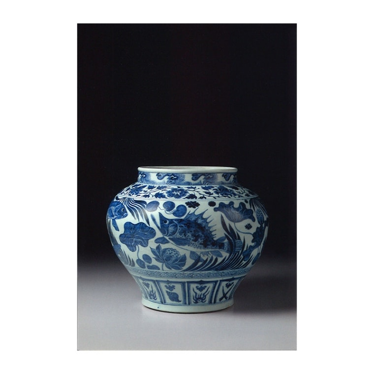 ポストカード：重文 青花蓮池魚藻文壺(中国陶磁C13) | ポストカード