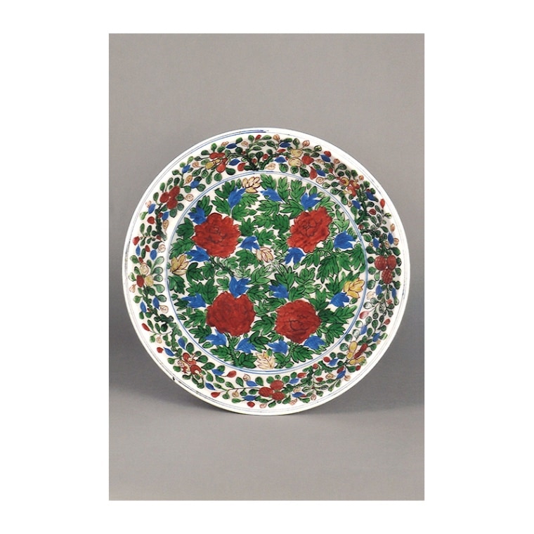 ポストカード：五彩牡丹文盤(中国陶磁C24) | ポストカード | 大阪市立