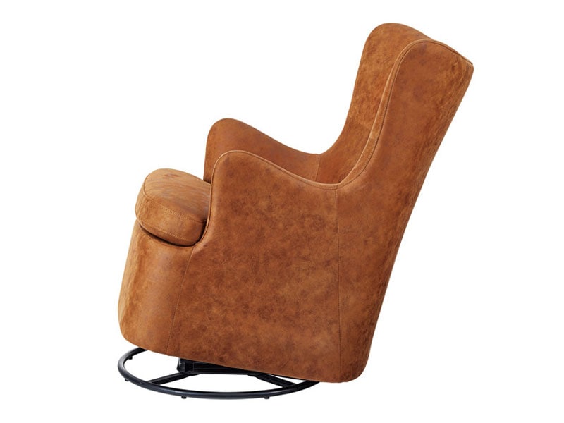 ヴィンテージテイストな回転式ロッキングチェア｜ミッドセンチュリー