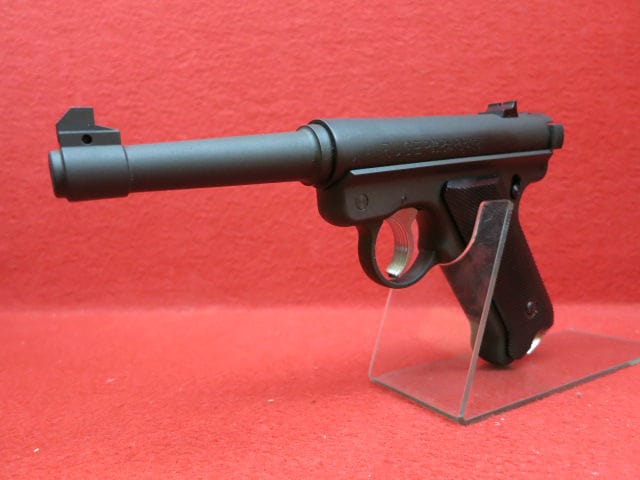 マルシン・スタームルガーMk1ノーマルバレル ブラックHW 6mmBB ケース