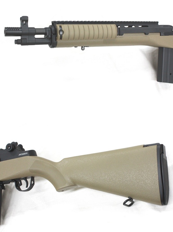 店内全品5％OFFクーポン】MATRIX電動ガン Knight's M14 SOCOM デザート