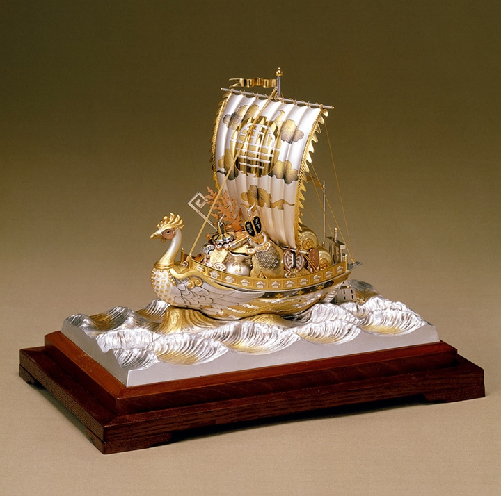 武比古 銀製 宝船 鳳凰 4号 | 銀製品,武比古 | 森銀器製作所公式