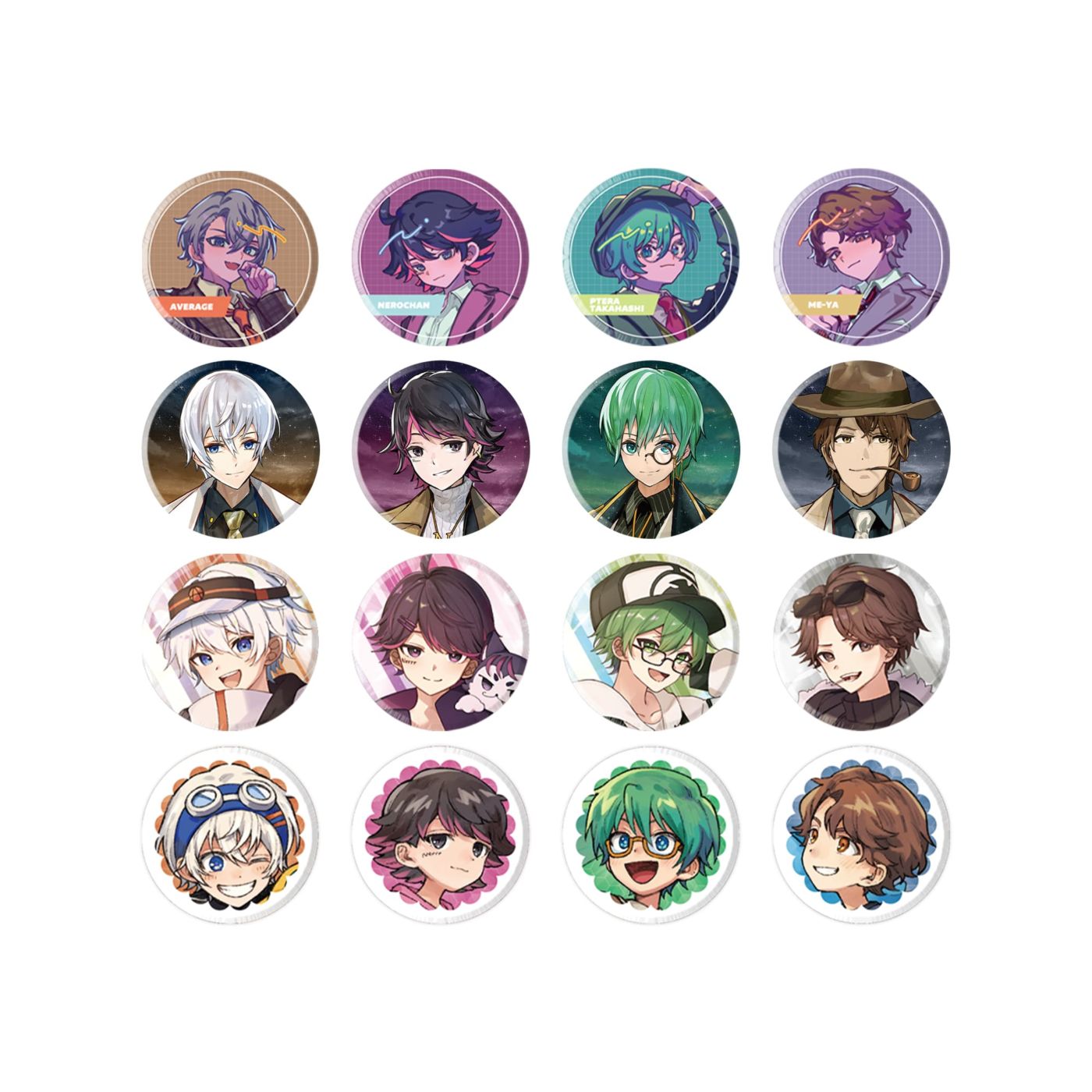 受注生産『オレビバ！4周年記念』ランダム缶バッジ（全16種／10%で