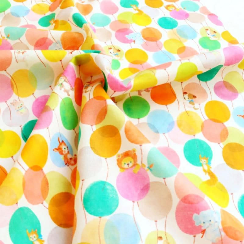 ユキエモン yukiemon バルーンランド22fabric かわいいアニマル | 生地