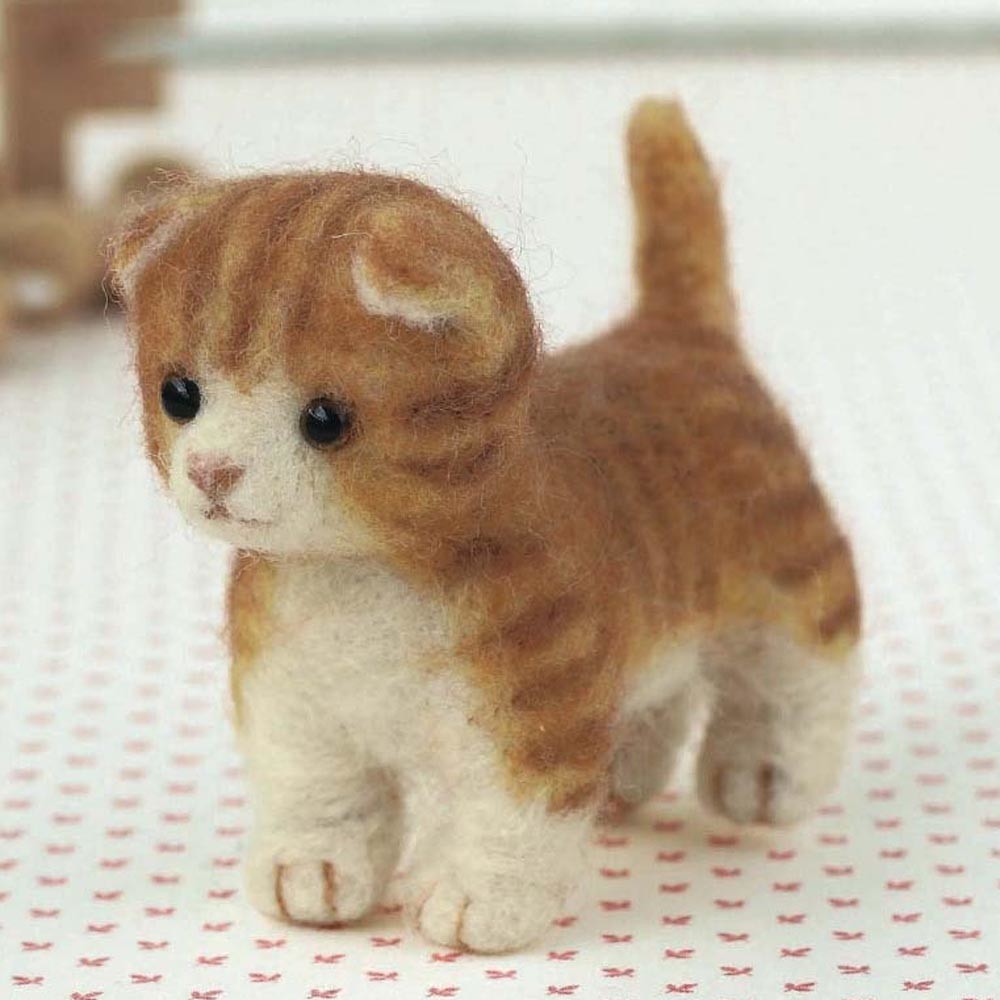 羊毛フェルト手作りキット マンチカン | 羊毛フェルト,羊毛フェルト