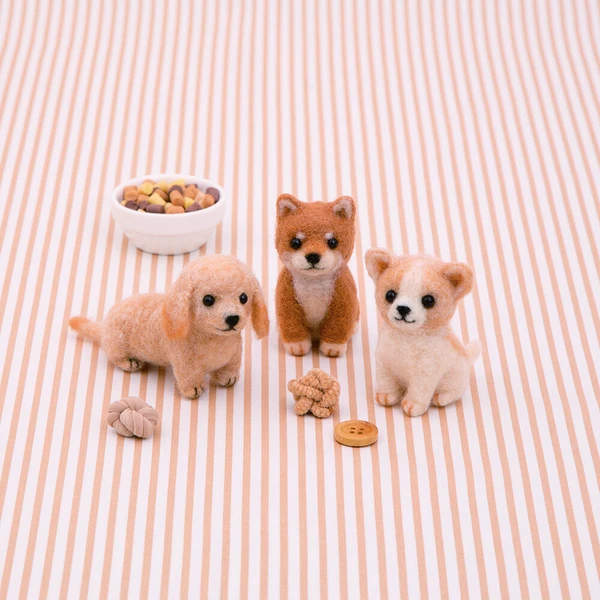 羊毛フェルトで作るかわいいチワワ 羊毛フェルトキット犬 | 羊毛