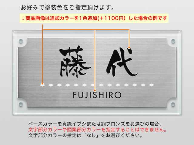 表札 門柱用 SIF-A-SF-N1 （アルディ門柱など用／透明アクリル＋