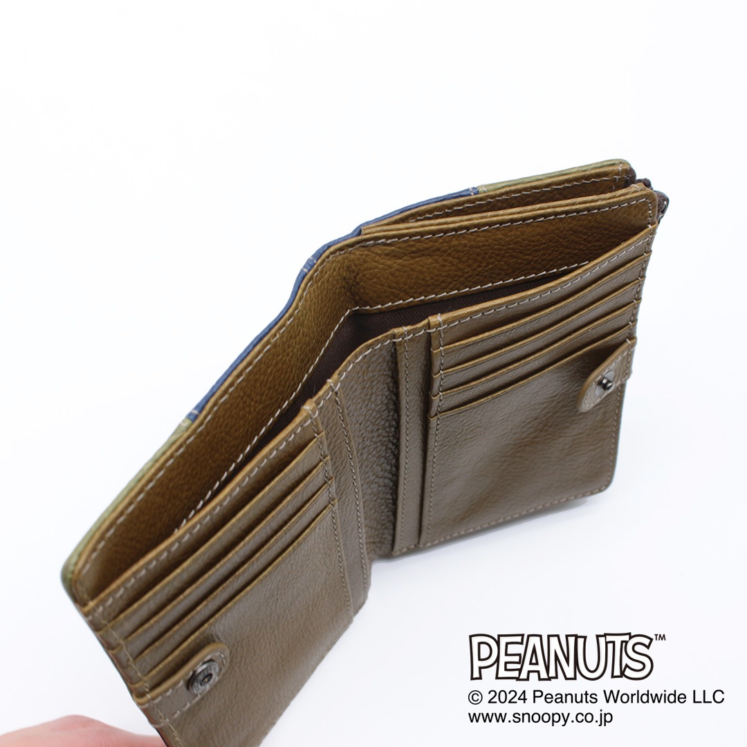 PEANUTS/SNOOPY】スヌーピー 二つ折り財布 【TEAM BEAGLE】［sp-73441］