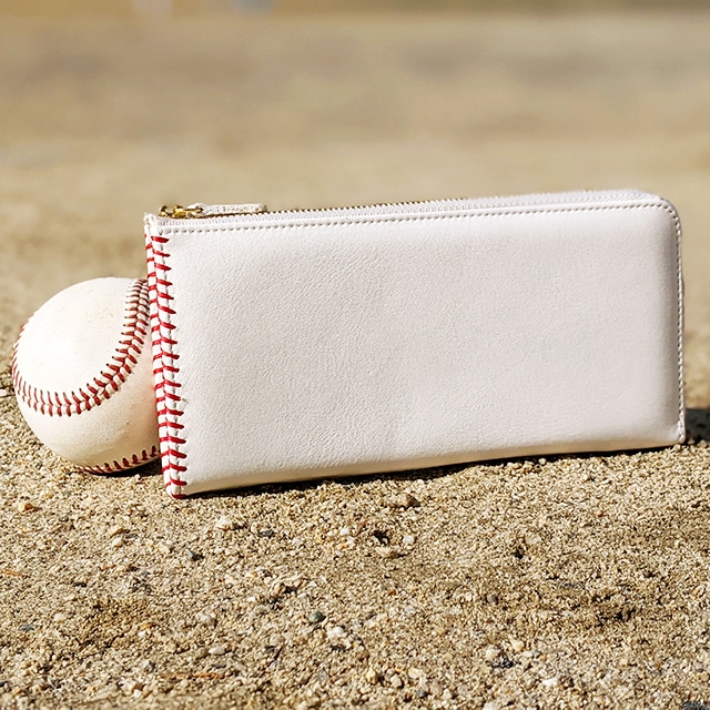 野球ボール革 グラブ革を使った長財布 - ナダヤオフィシャル