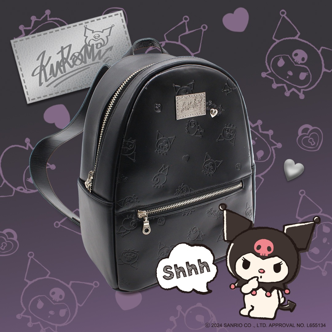 サンリオキャラクターズ/サンリオ】KUROMI クロミ リュック 本革 [san