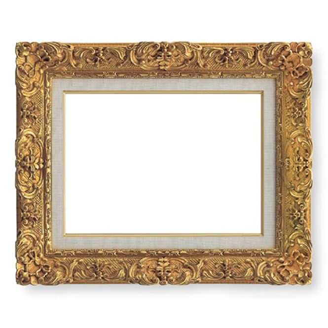 油絵額縁 8209/アンティークゴールド F0号（180×140mm） 前面UVカット