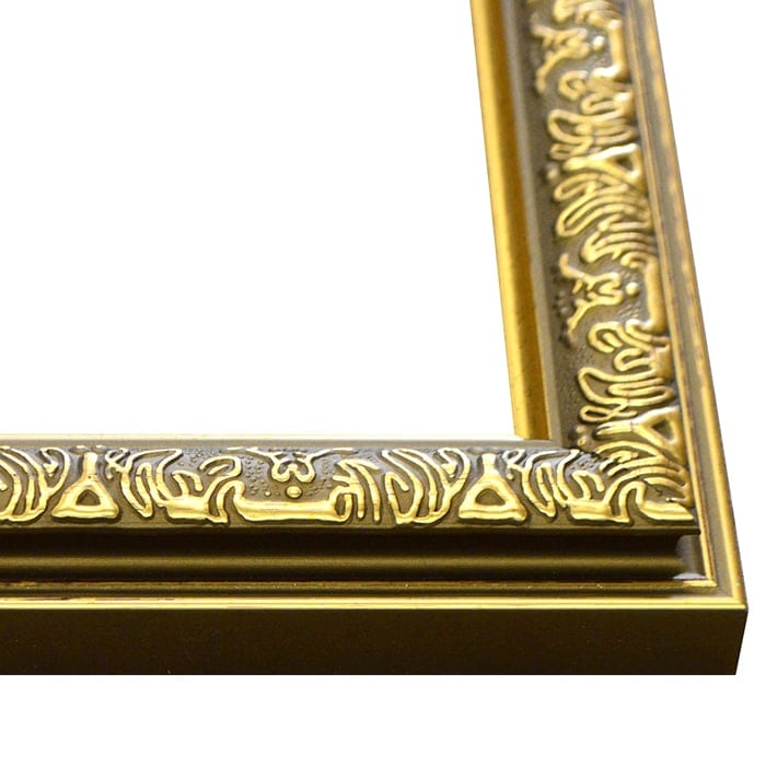 写真用額縁 シャイン/ゴールド 写真四つ切（305×254mm） 前面UVカット