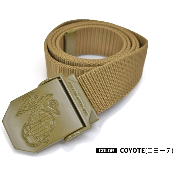 USタイプ USMC ロゴ入り ユーティリティベルト ミリタリーベルト