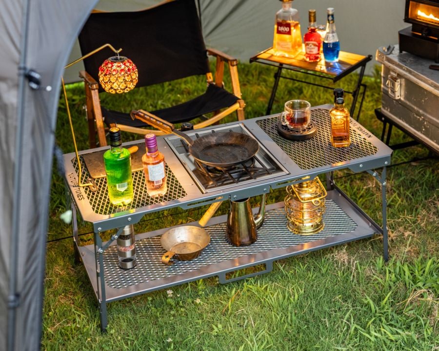 アウトドアテーブル : OUTDOOR TABLE : Nature tones