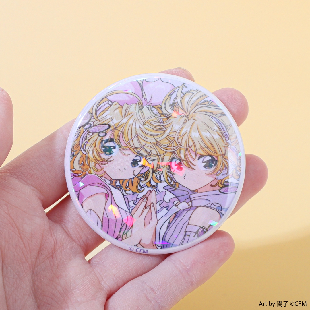 初音ミク ナタリーストア ロマンティック☆ツインスター 缶バッジ 鏡音リン