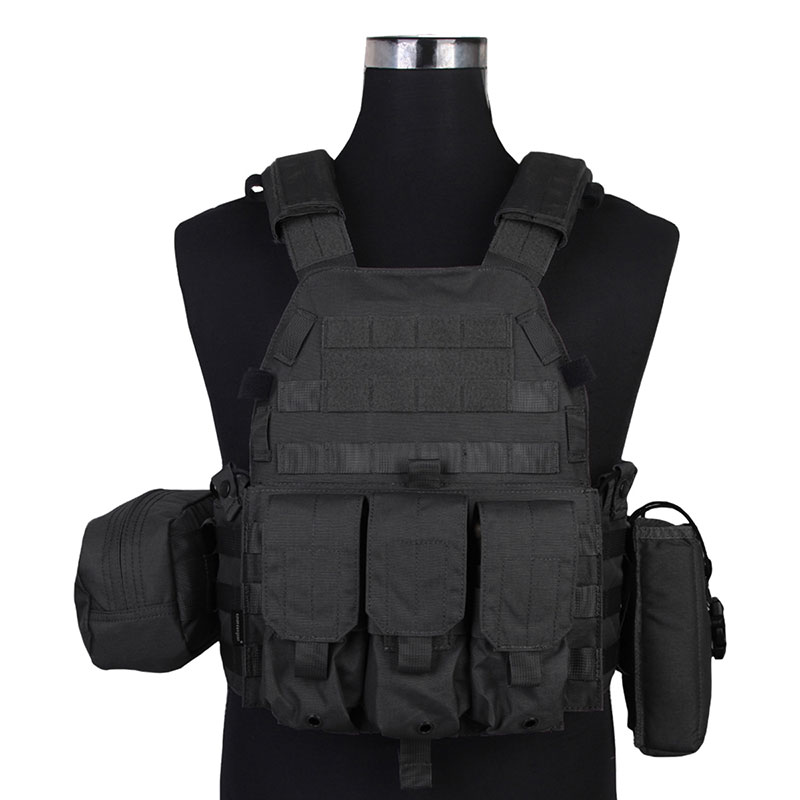 EMERSON LBT6094Aスタイル プレートキャリア 3ポーチ付 BK | サバゲー