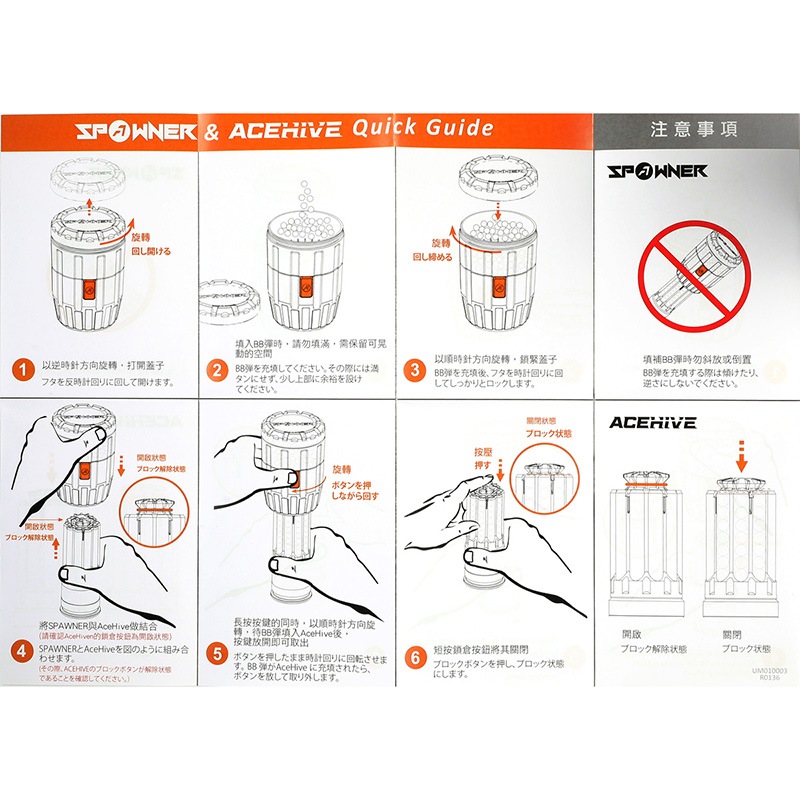 ACETECH AceHive グレネード用 40mmモスカートx2個+Spawnerモスカート