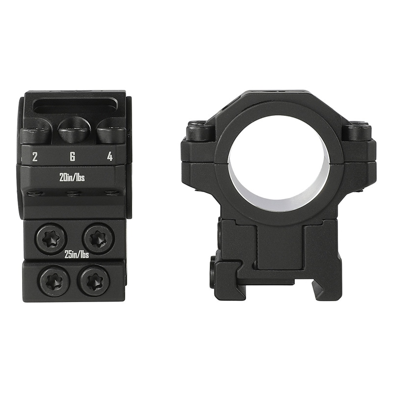 DISCOVERY アジャスタブル スコープマウントリング(20mmレール/1inch