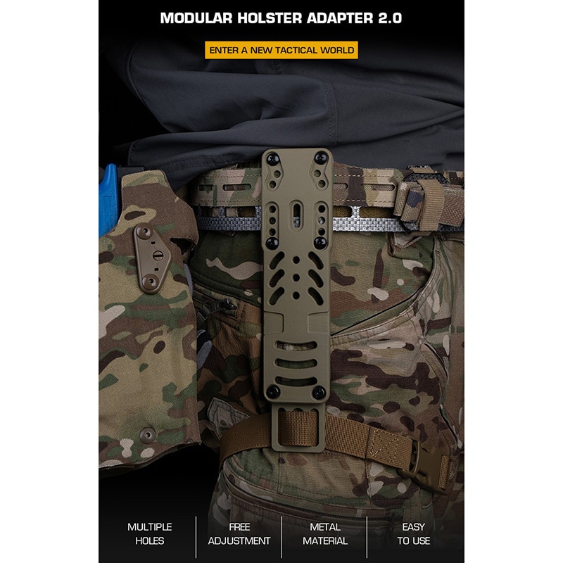 WoSporT TNCタイプ RHP モジュラーホルスターアダプター BK | サバゲー