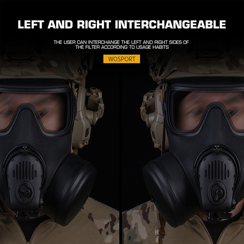 WoSporT AVON タイプ FM-53 ダミー ガスマスク マイク 電動ファン付
