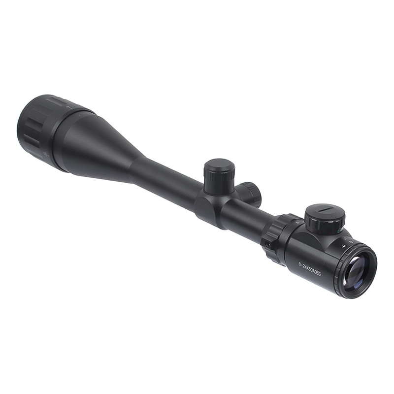 6-24X50 AOEGライフルスコープ (レッド/グリーンイルミネーション