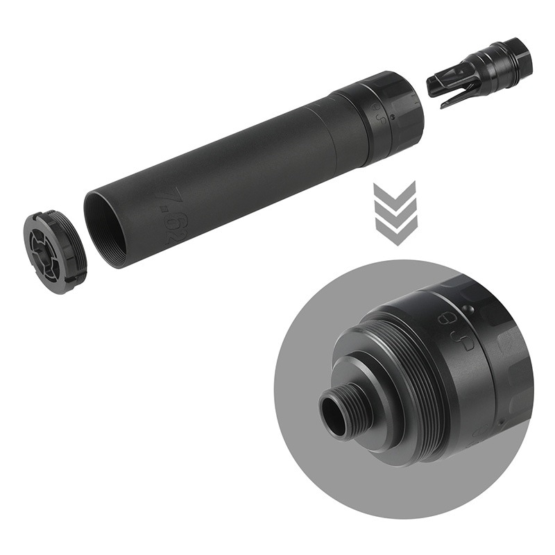 BPW SLX 762スタイルQDダミーサプレッサー+マズルブレーキ | エアガン