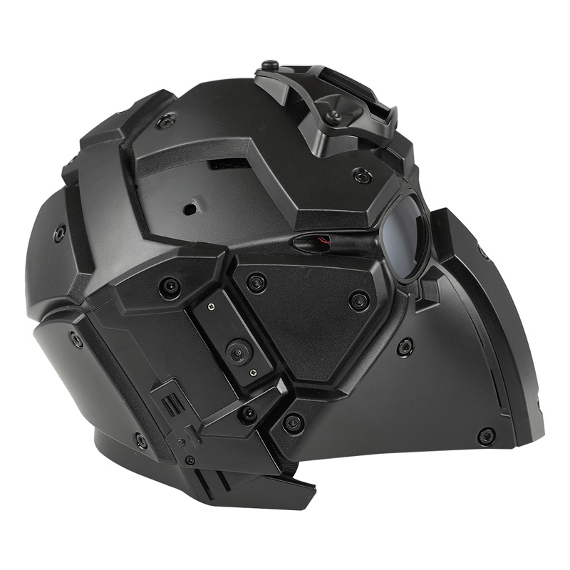 WoSporT Ronin NVGマウントモジュラーヘルメット ファン付 Obsidian