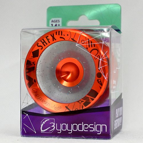 品番102】スピーダホリックFX（クリアグリッター×オレンジリム