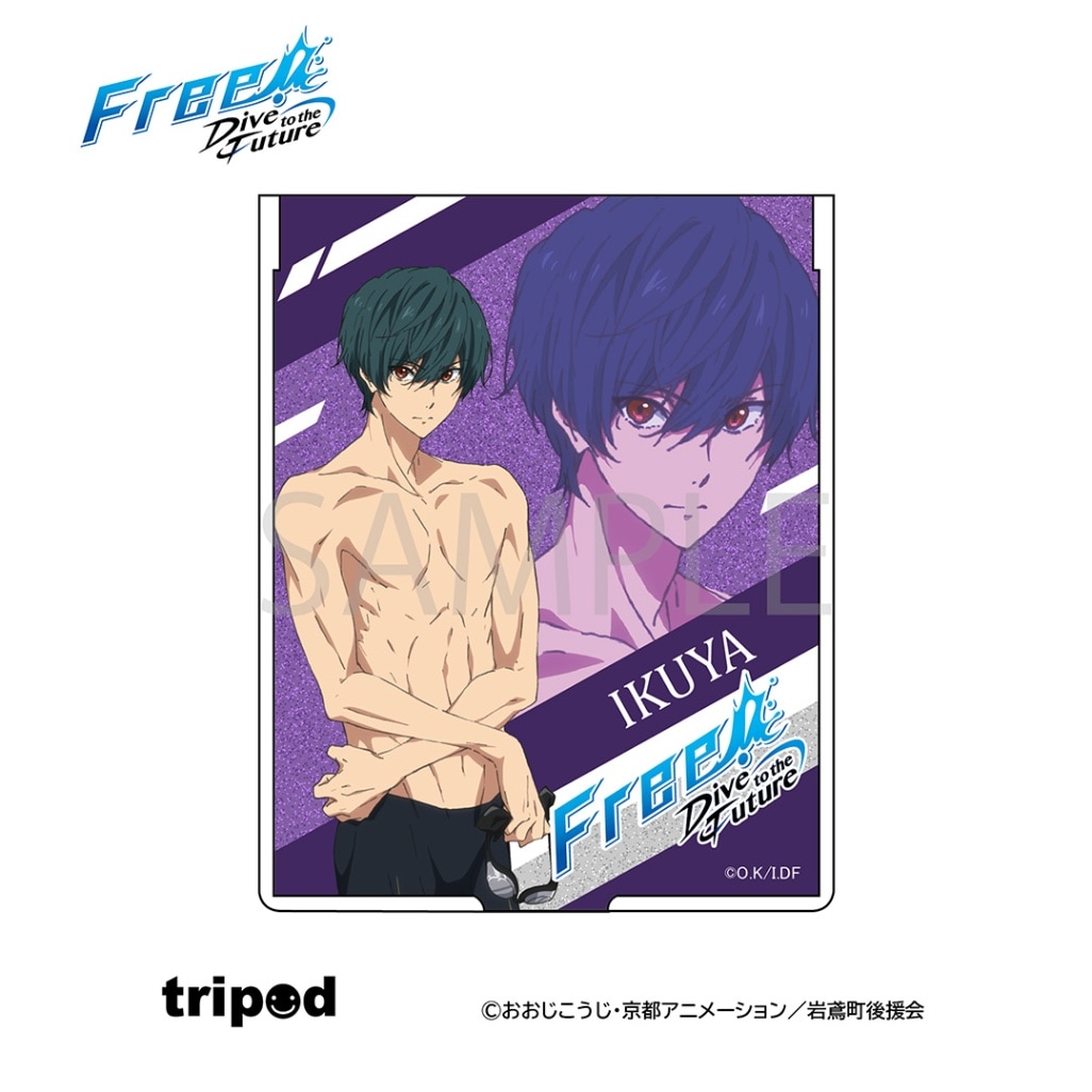 Free! -Dive to the Future- ラメ入り二つ折りスタンドミラー 桐嶋