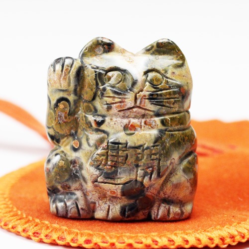 招き猫 三毛猫 〔4182〕：開運商品- | クリスタルマート - 天然石