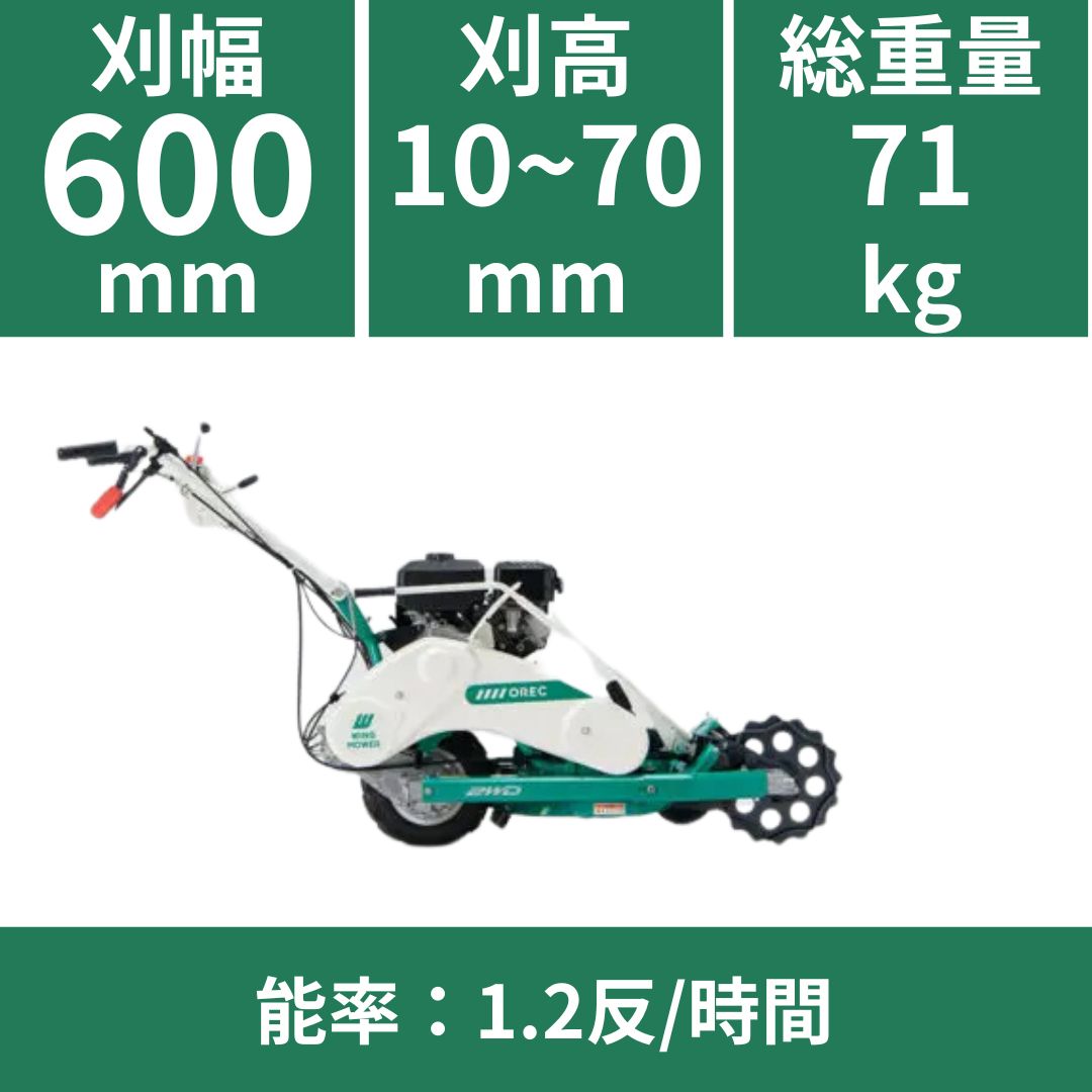 福岡県みやま市】オーレック ウイングモア WM706 平地/あぜ 二面刈り