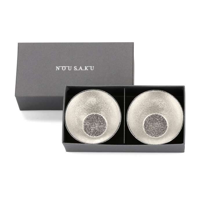 ぐい呑 - 大 2ヶセット｜錫製雑貨・酒器の通販は能作オンライン