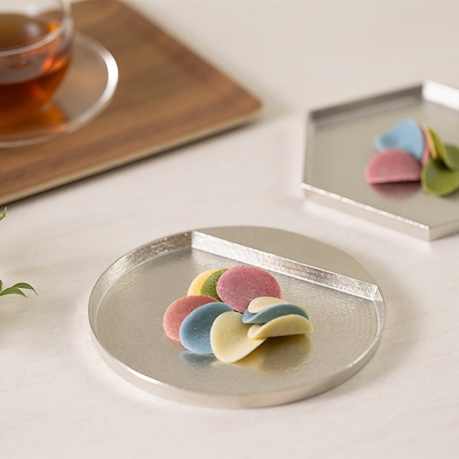 長皿 - 布目・氷割｜錫製雑貨・酒器の通販は能作オンラインショップ