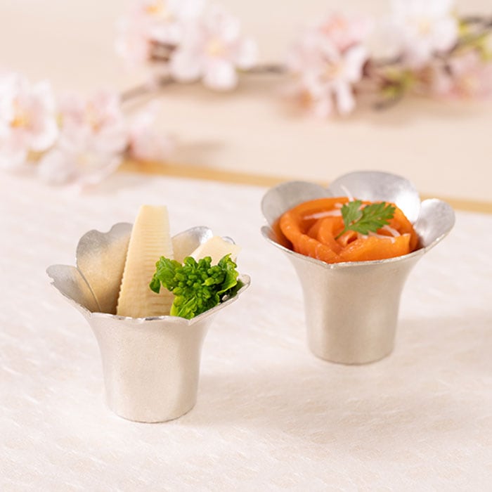 花小鉢 2ヶセット｜錫製雑貨・酒器の通販は能作オンラインショップ【公式】