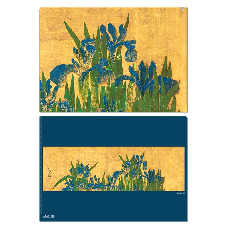 A4メタリックファイル：尾形光琳《燕子花図》 | クリアファイル | 大阪