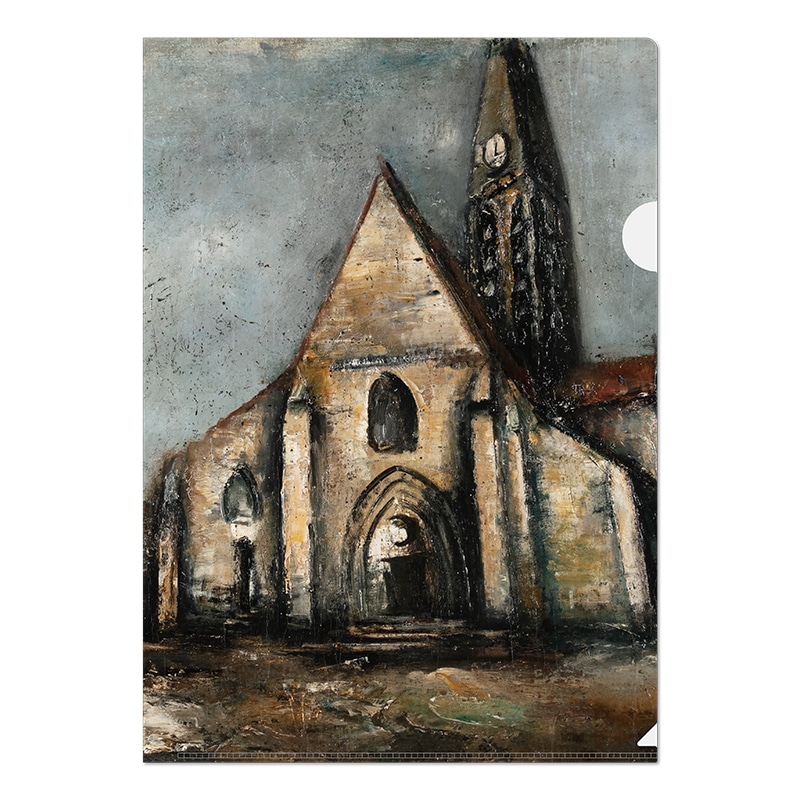 A4クリアファイル：佐伯祐三《教会・パリの裏町》 | クリアファイル