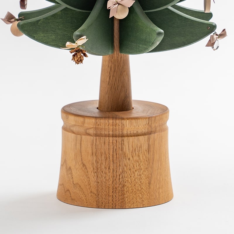 オルゴールツリー スタンダード（グリーン）｜[飛騨の家具]オーク